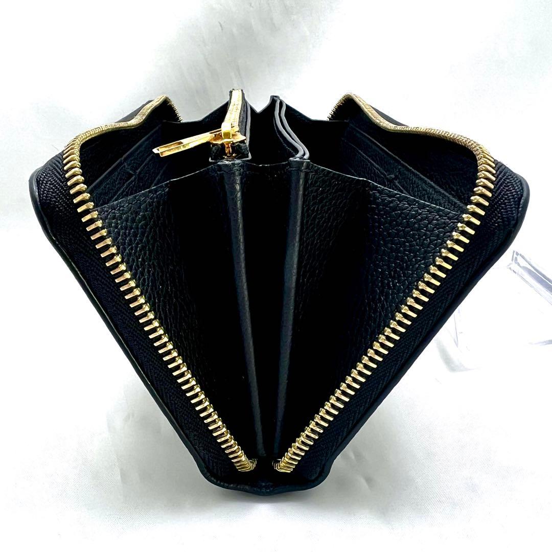 aya-s アンプラント バイカラー モノグラム ジッピーウォレット