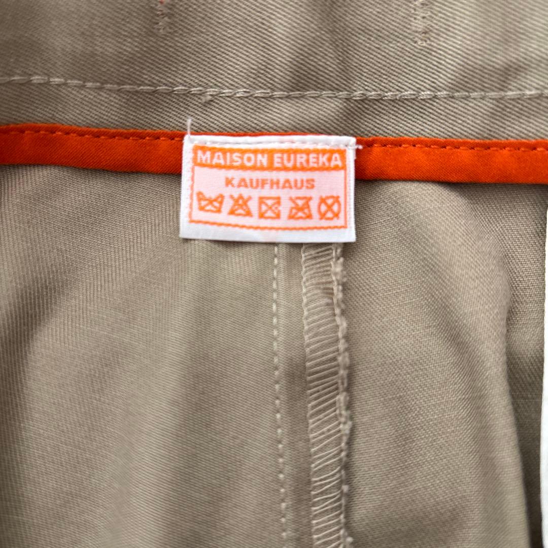 MAISON EUREKA ベージュ リメイクワイドパンツ S