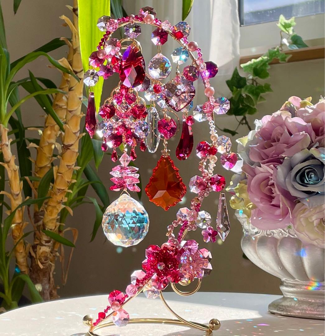 サンキャッチャー スワロフスキー 8558 40mmブルーAB