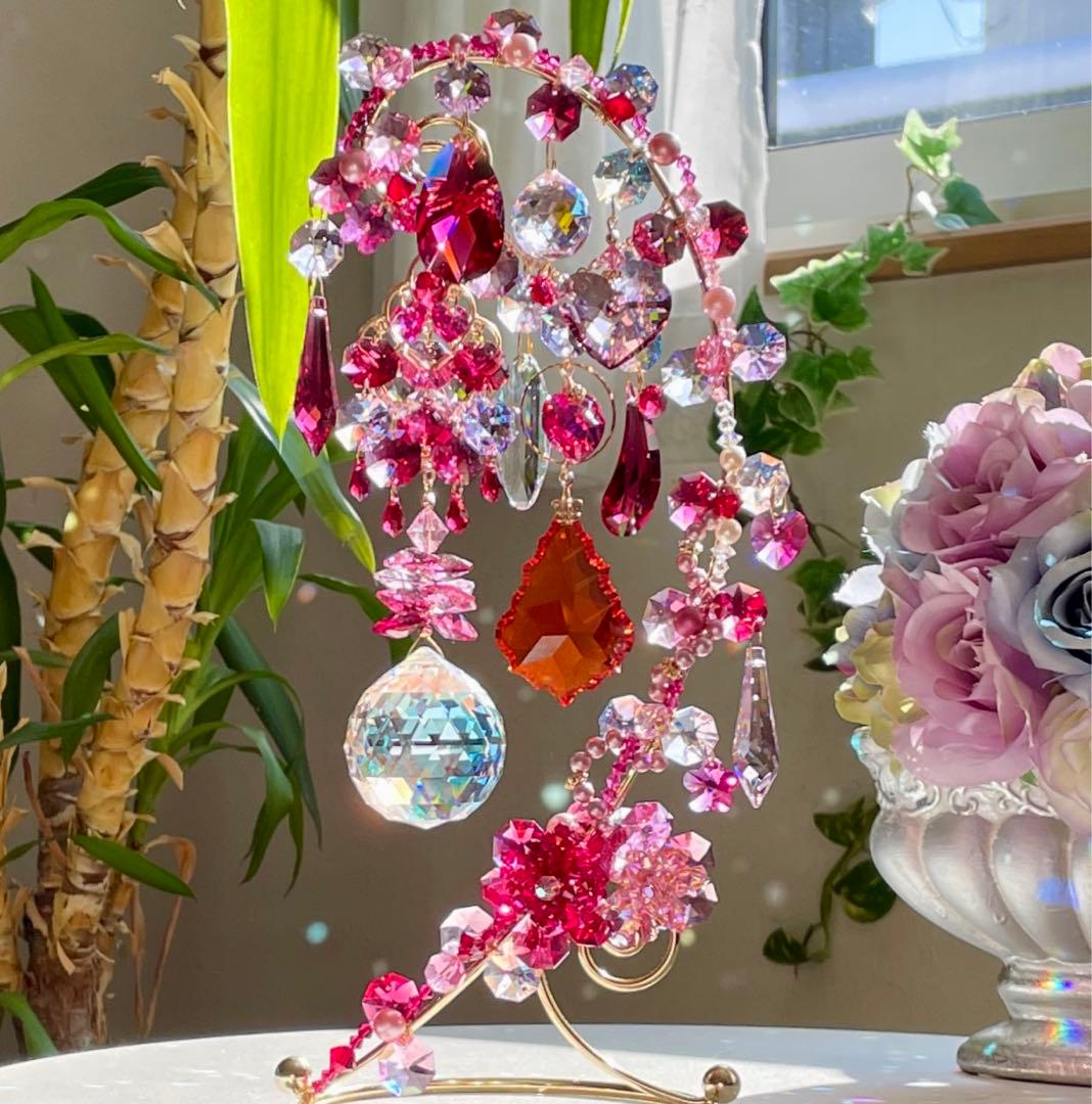 サンキャッチャー スワロフスキー 8558 40mmブルーAB