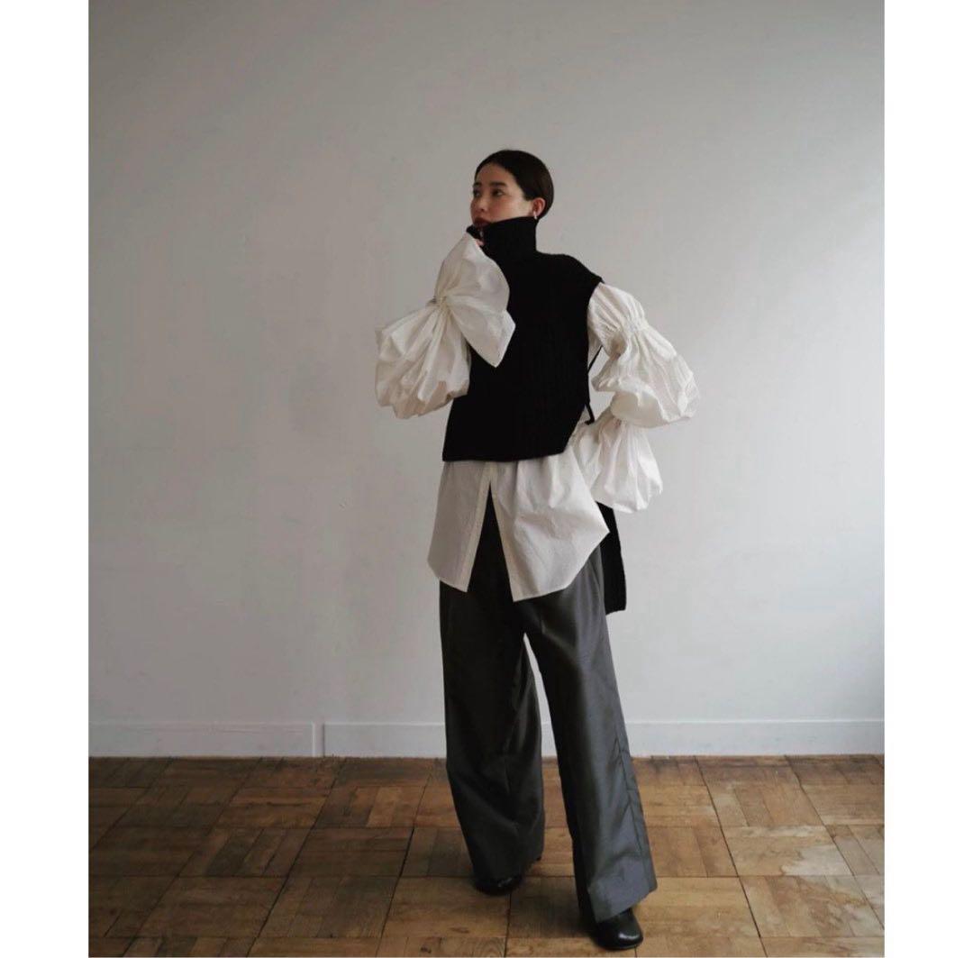 【ETRE TOKYO】 キャンディースリーブタックシャツ