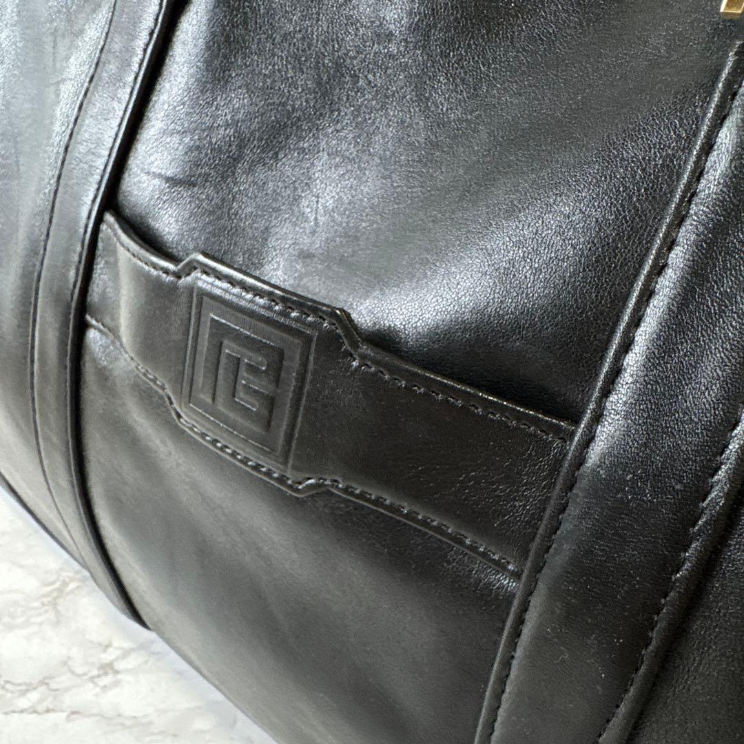 ヴィンテージpierre balmain ピエールバルマン 本革 ボストンバッグ