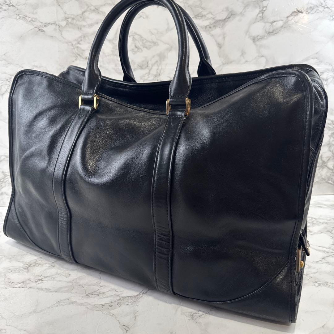 ヴィンテージpierre balmain ピエールバルマン 本革 ボストンバッグ