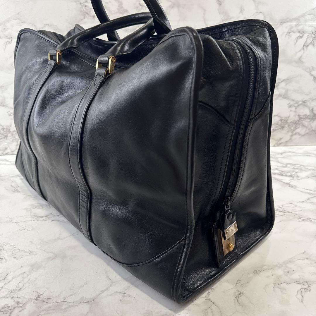 ヴィンテージpierre balmain ピエールバルマン 本革 ボストンバッグ