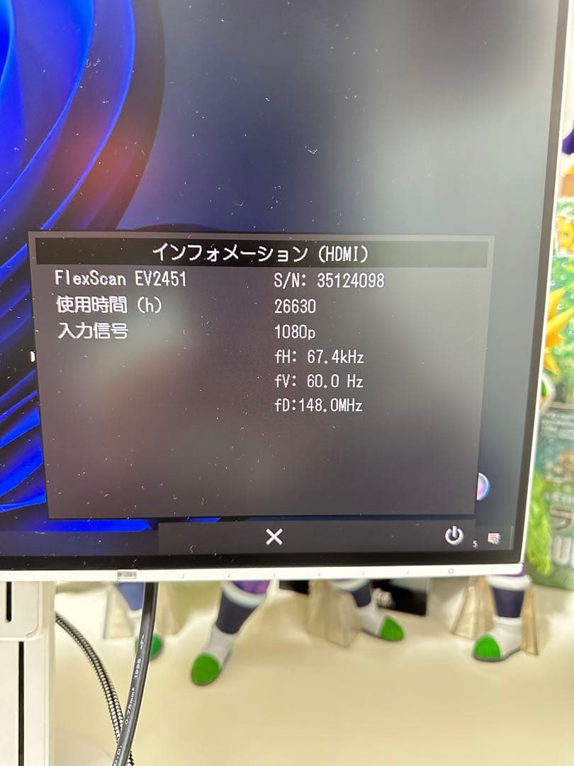 EIZO FlexScan EV2451 フルHD(1920×1080)ホワイト