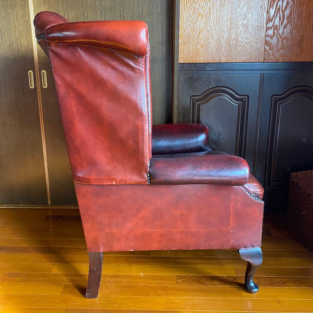 【お値下げ！】イギリス 本革 チェスターフィールド ソファ チェア