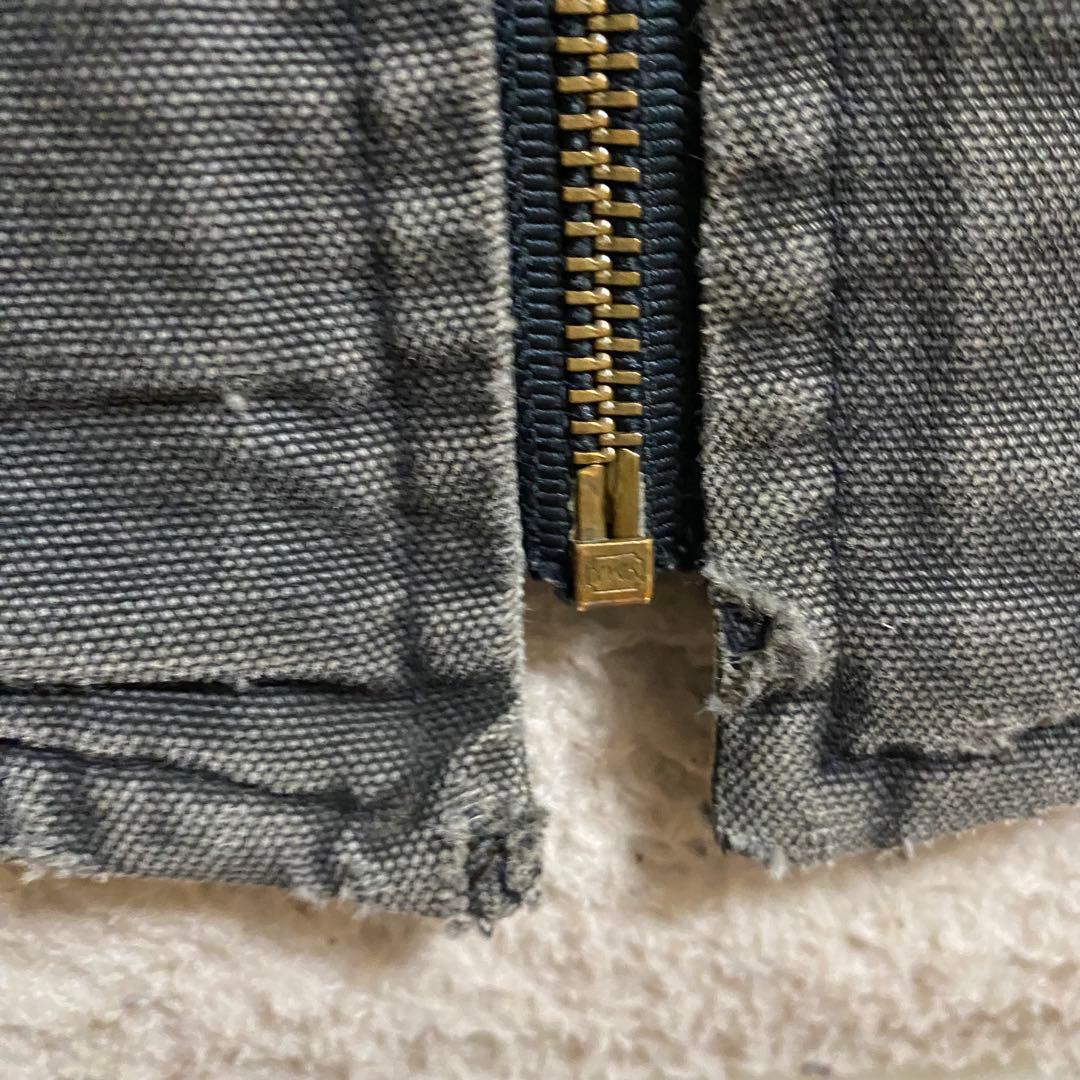 USA製 Ｌサイズ　スミクロ　フェードブラック　ダックベスト　裏ボア　カーハート