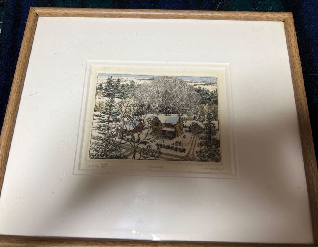 版画　スーザン・ハント・ウォルコッツ