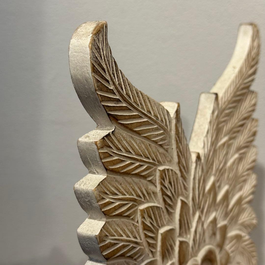 【マミー】バリ島羽根のオブジェとbohoウォールデコ