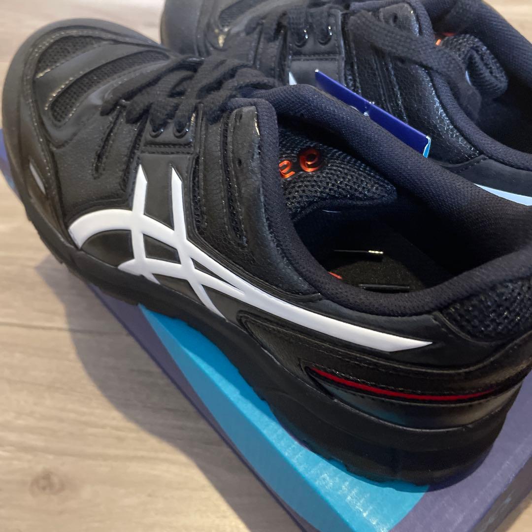 新品未使用品 ASICS 安全靴 ウィンジョブ CP103 黒/赤 25.5㌢