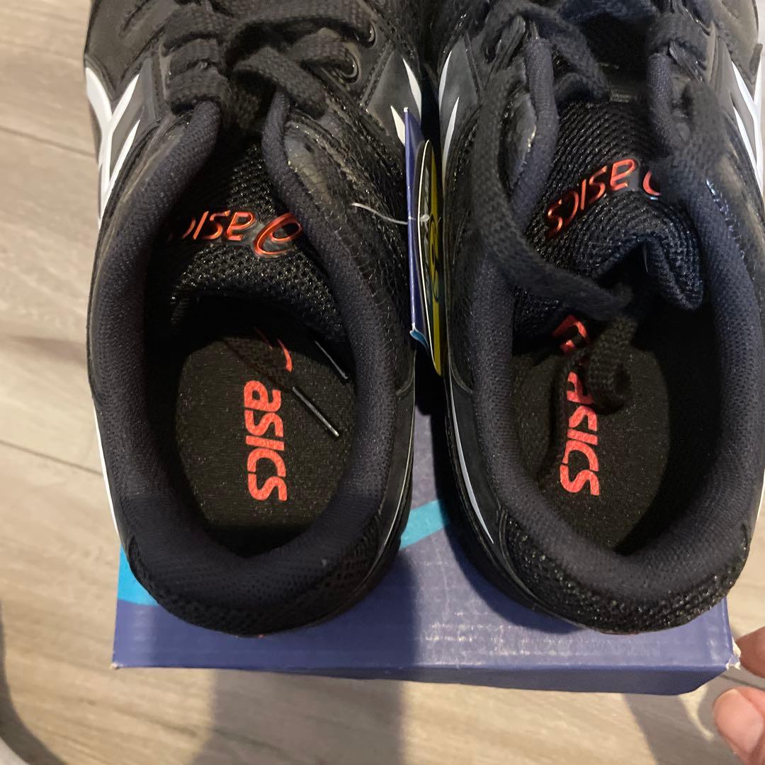 新品未使用品 ASICS 安全靴 ウィンジョブ CP103 黒/赤 25.5㌢