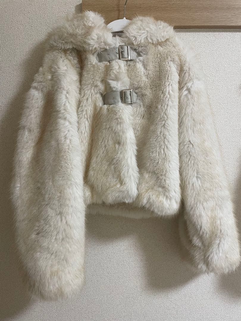 jouetie ベルトファージャケット アイボリー