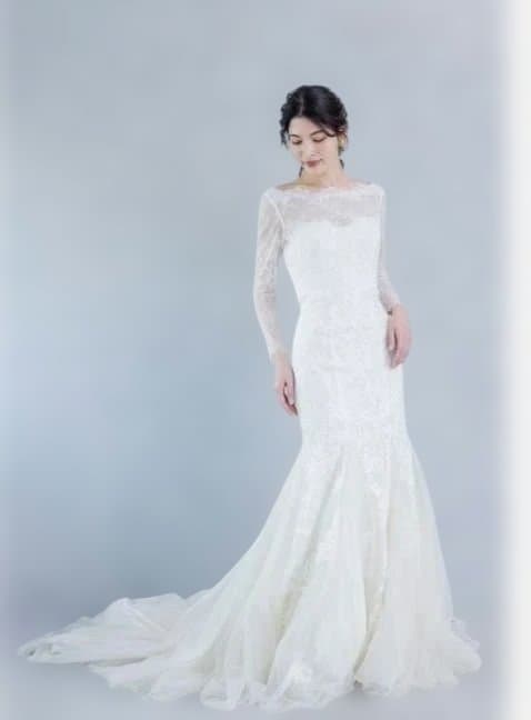 ワタベウェディング　ホワイト マーメイドウェディングドレス