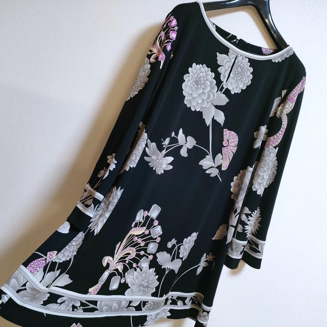 大きいサイズ 42❤️極美品❤️レオナール チュニッック❤️Aライン ワンピース