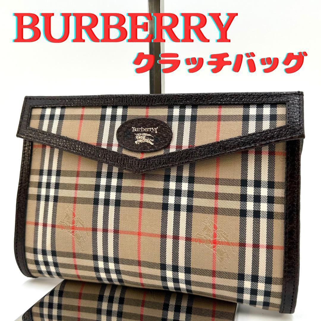 BURBERRY バーバリー ノバチェック クラッチバッグ マルチポーチ