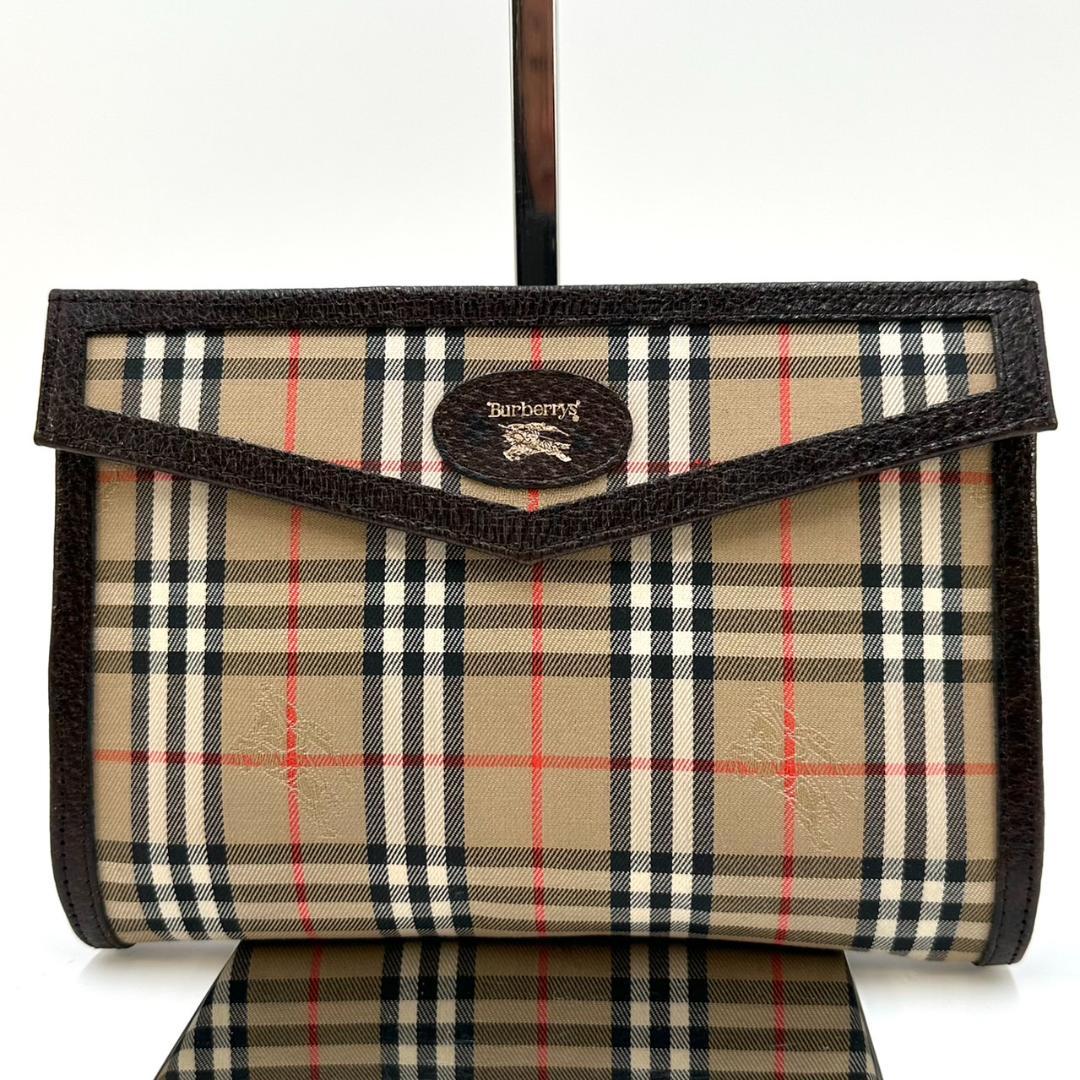 BURBERRY バーバリー ノバチェック クラッチバッグ マルチポーチ