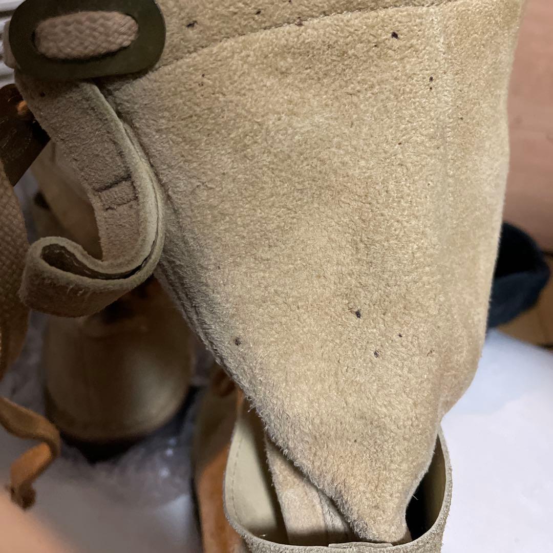 ミハラヤスヒロ名作 スウェードレザー レイヤード デザートブーツ クレープソール