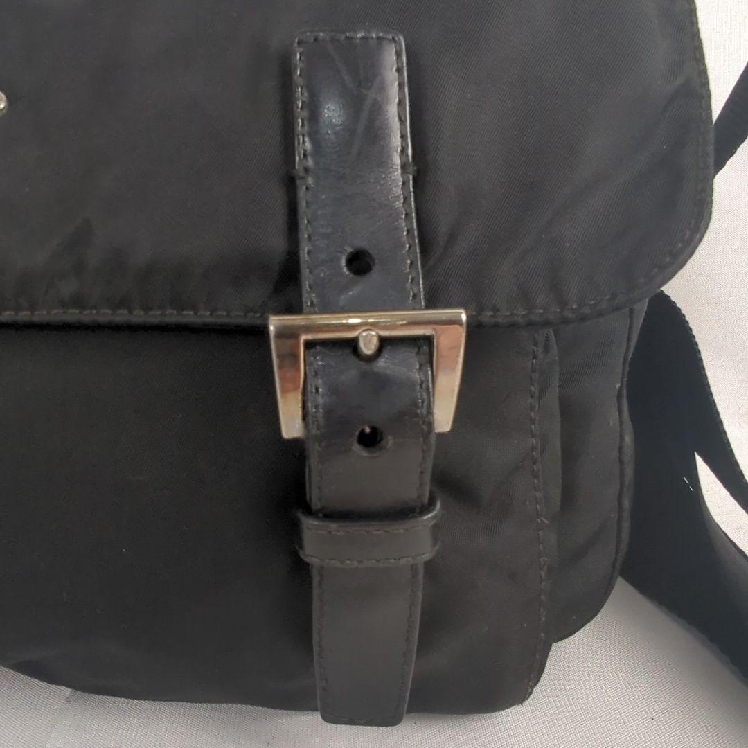 PRADA プラダ ナイロン ショルダー メッセンジャーバッグ プレート ロゴ