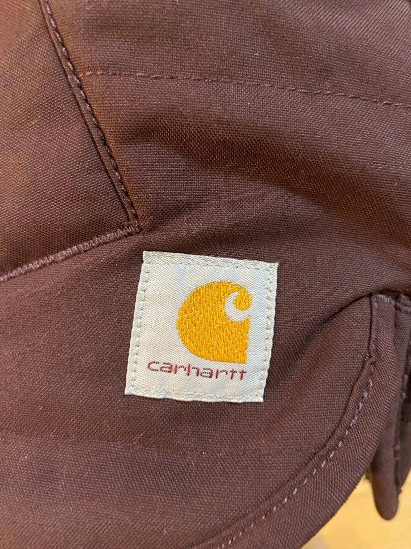 【人気カラー】カーハート リバーシブル ベスト 茶×ボア L相当 実寸あり