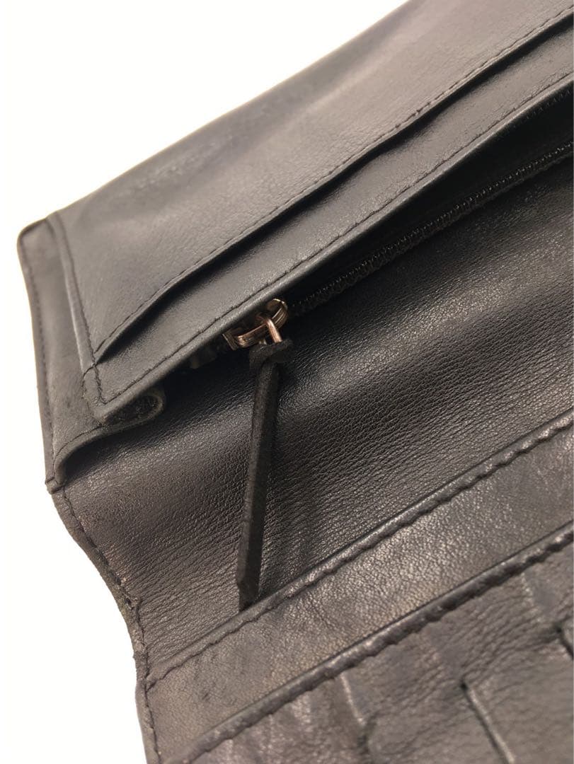 J64 シャネル　CHANEL キャビアスキン　長財布