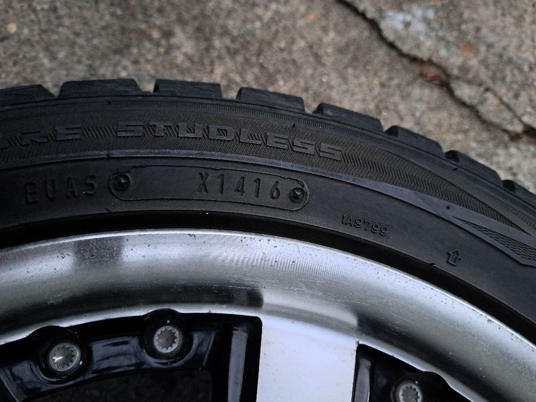 155/55R15バリ山！15×5J+45 4H100安心ダンロップ！中古です
