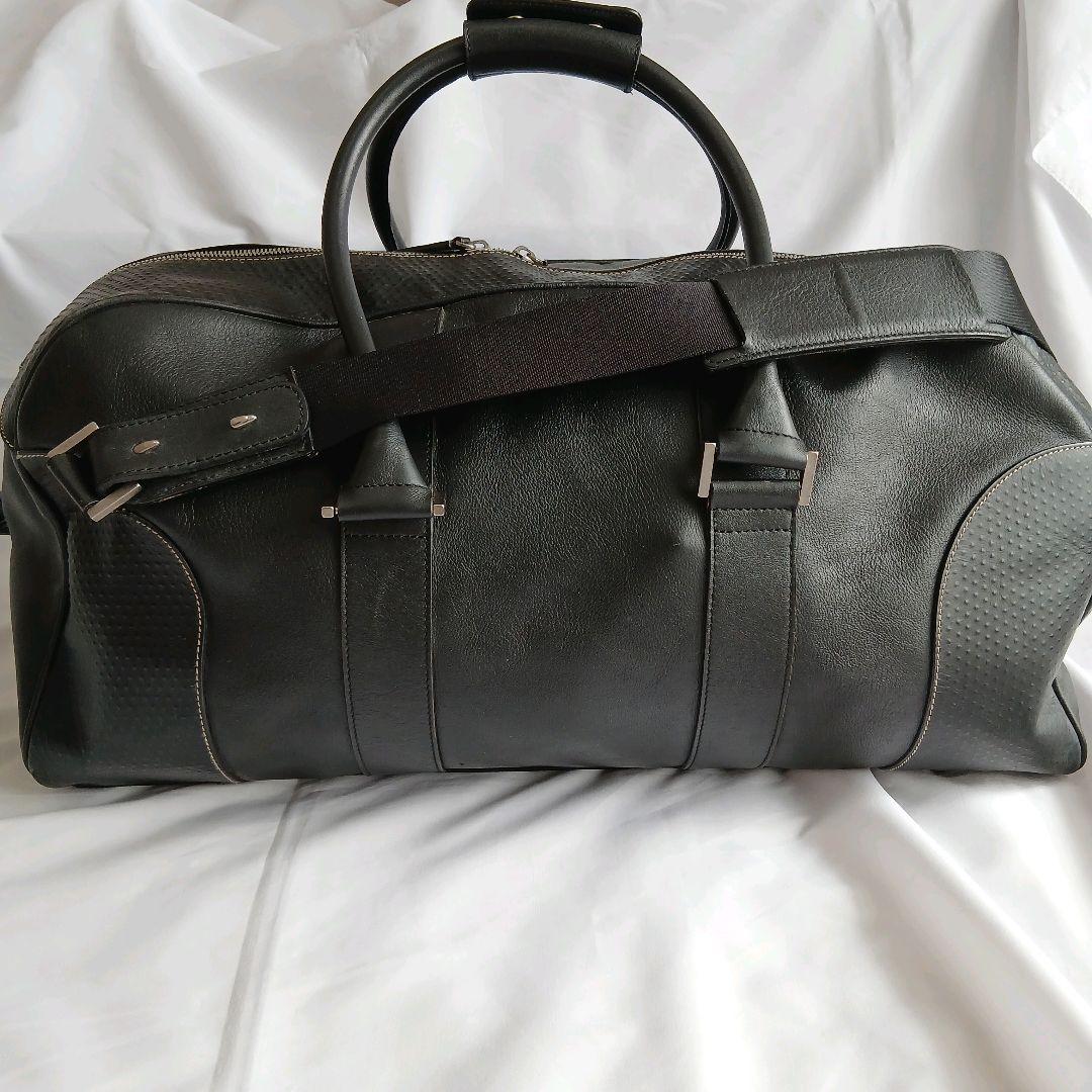 ダンヒル ボストンバッグ 2way 大容量 レザー ブラック 黒