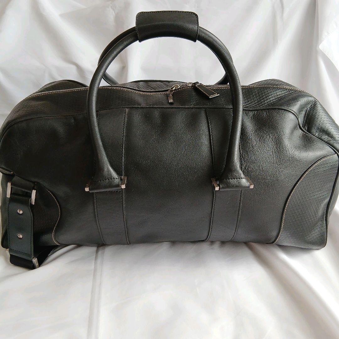 ダンヒル ボストンバッグ 2way 大容量 レザー ブラック 黒