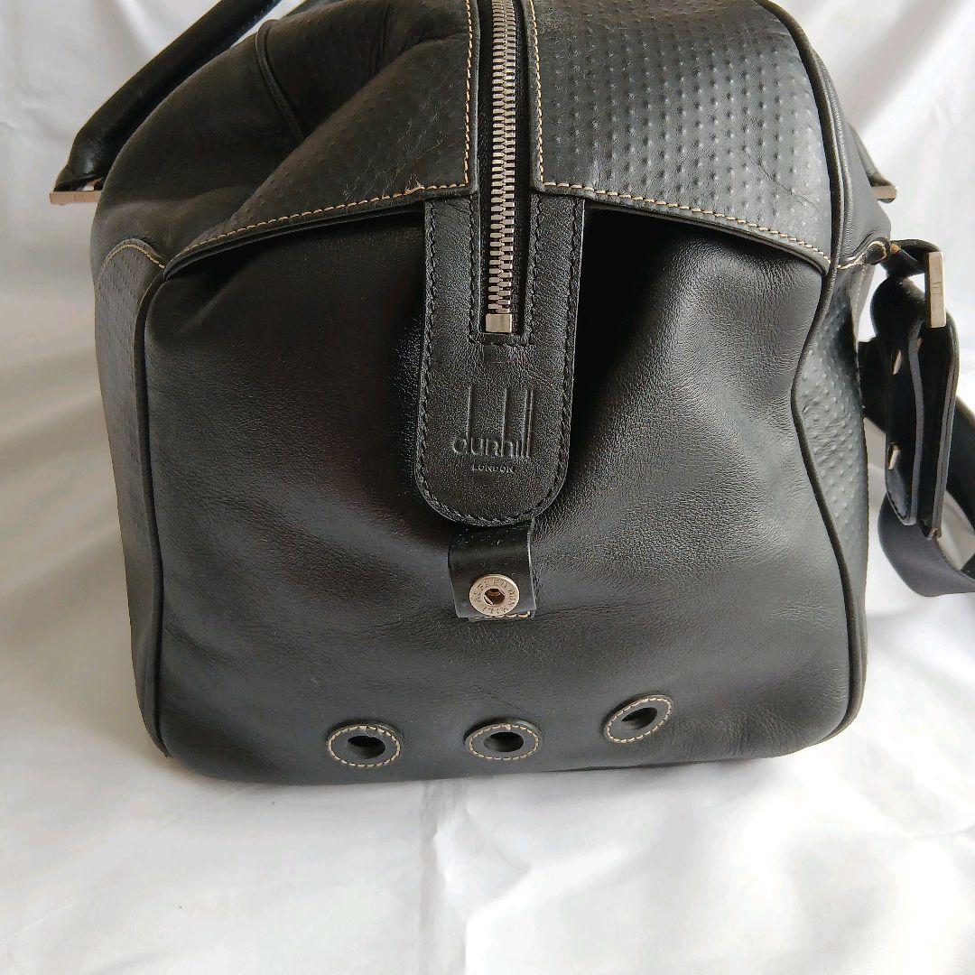 ダンヒル ボストンバッグ 2way 大容量 レザー ブラック 黒