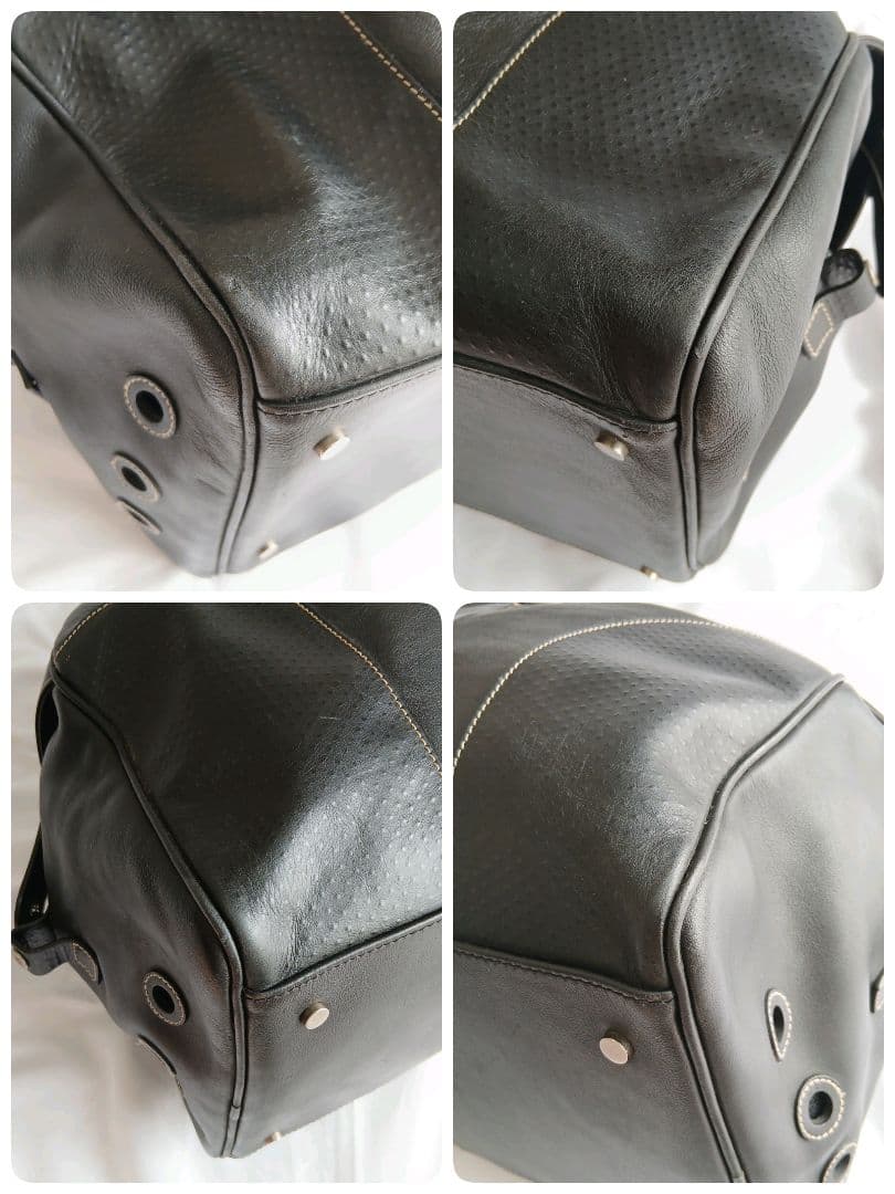 ダンヒル ボストンバッグ 2way 大容量 レザー ブラック 黒