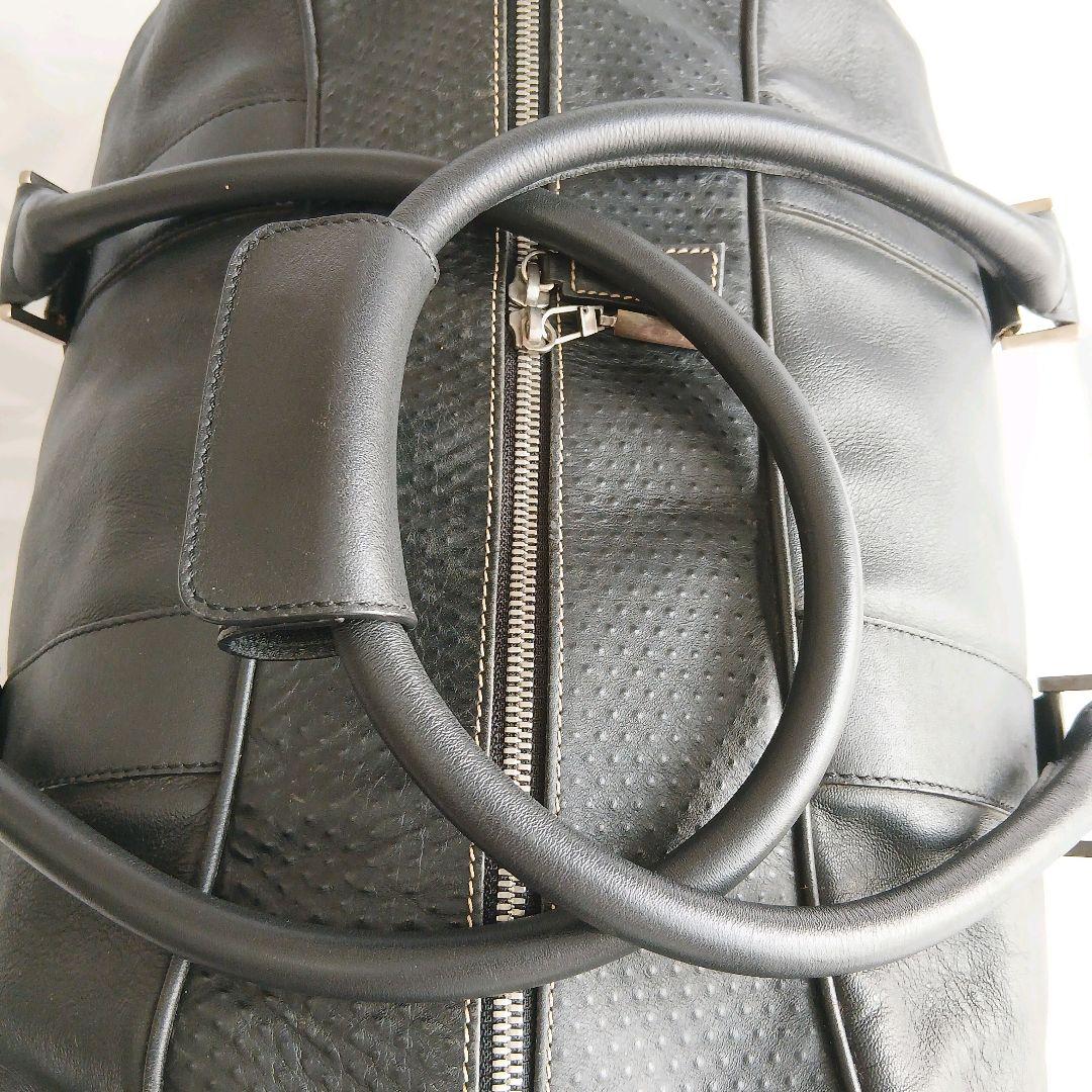 ダンヒル ボストンバッグ 2way 大容量 レザー ブラック 黒