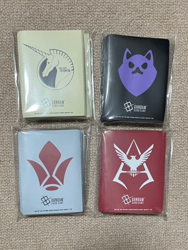 ガンダムカードゲーム　公式スリーブ 4セットまとめ