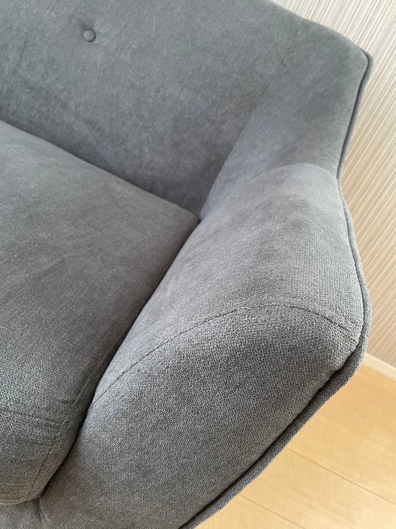 ソファ　2人掛け　　グレー