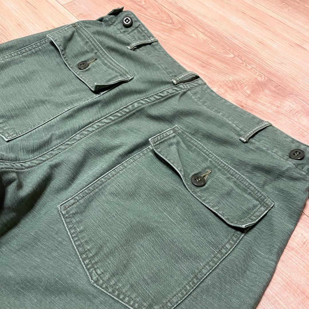 【21時までタイムセール】オアスロウ　ファティーグパンツ　スリム　M