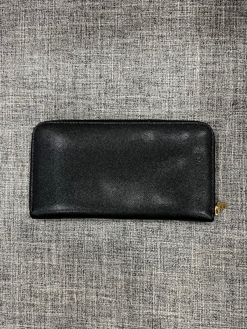 バーバリー BURBERRY エルモア TBロゴ 長財布 ブラック