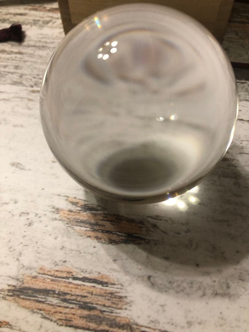 無色透明　天然水晶玉