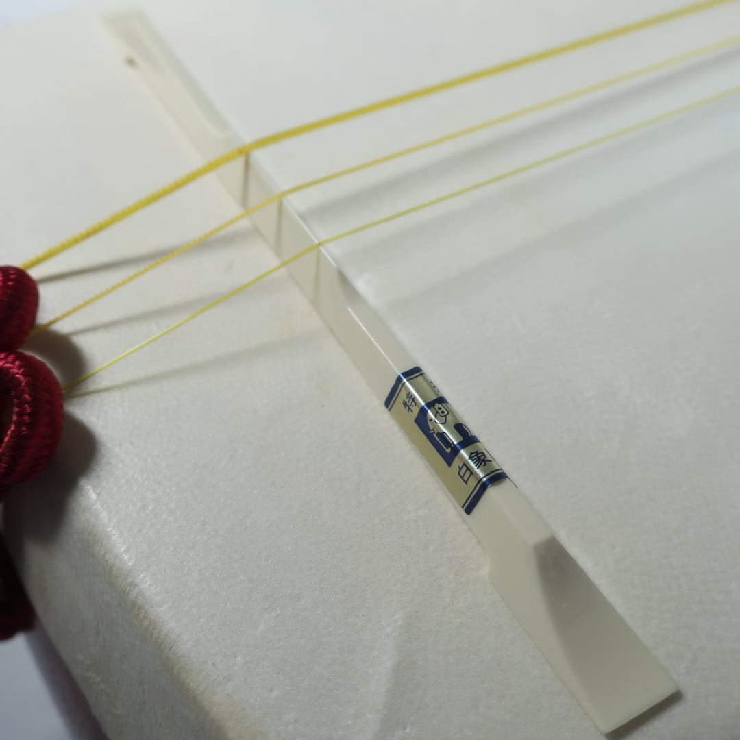 美品 津軽三味線 鼈甲撥 楽器ケース 予備弦 付属 和楽器