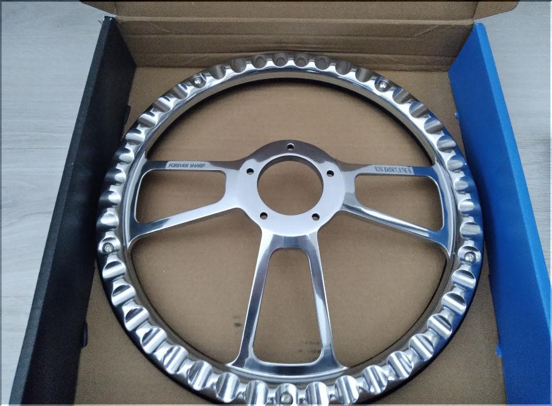 Forever Sharp★14インチ ビレットステアリング★シボレーホーン