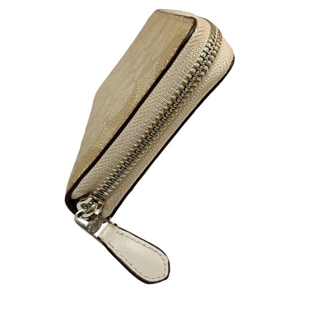 コーチ　COACH ディズニーコラボ　ミッキー　長財布　シグネチャー　ベージュ