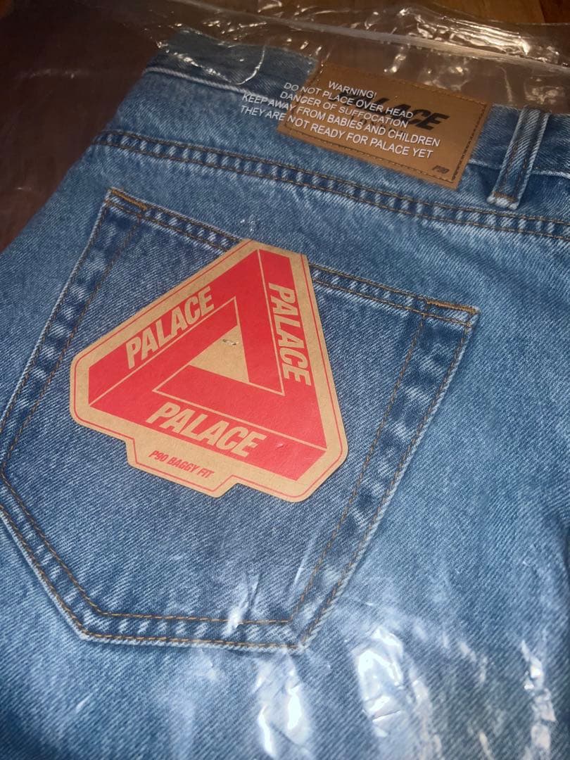 パンツ PALACE P90 College Stress Baggy Jean 34