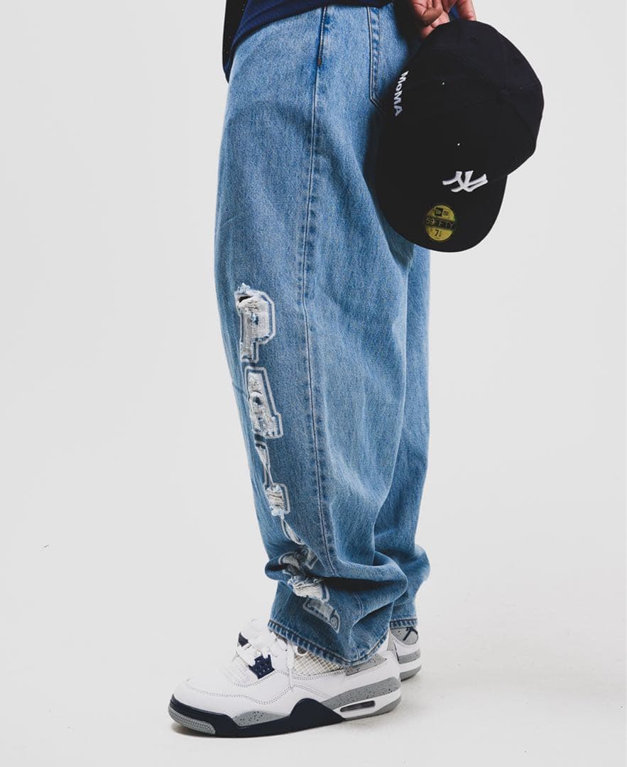 パンツ PALACE P90 College Stress Baggy Jean 34