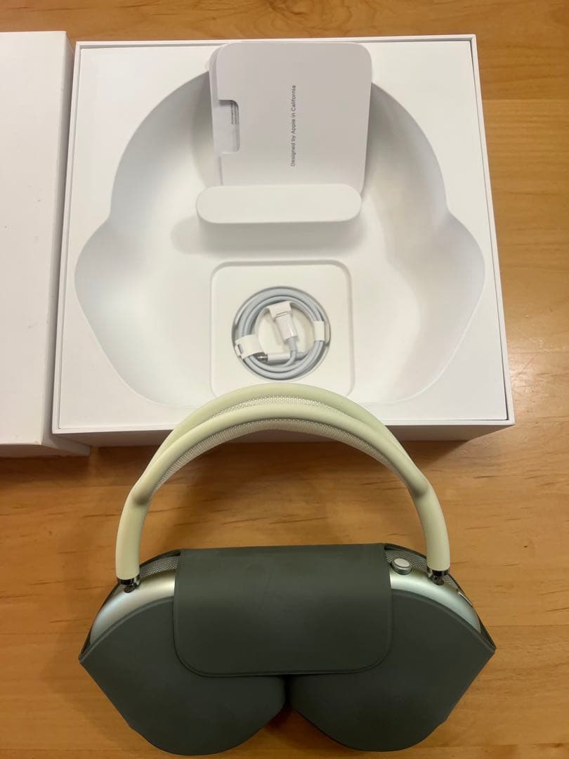 【美品】AirPods Max グリーン 動作確認のみ 使用1回 箱付