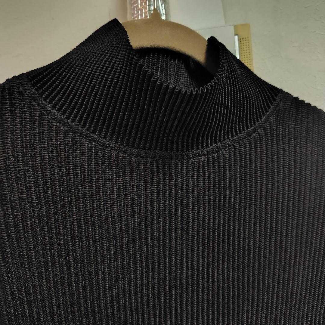 SPECCIOハイネックプルオーバー　長袖シャトルプリーツ切替チュニック