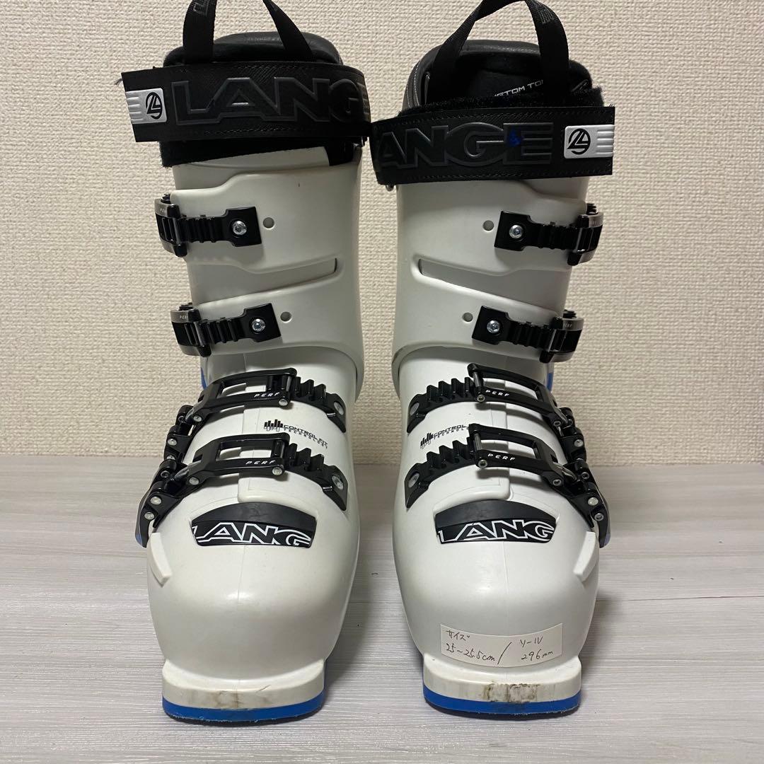 【美品】LANGE RX100 スキーブーツ 296mm 25-25.5 白　緑