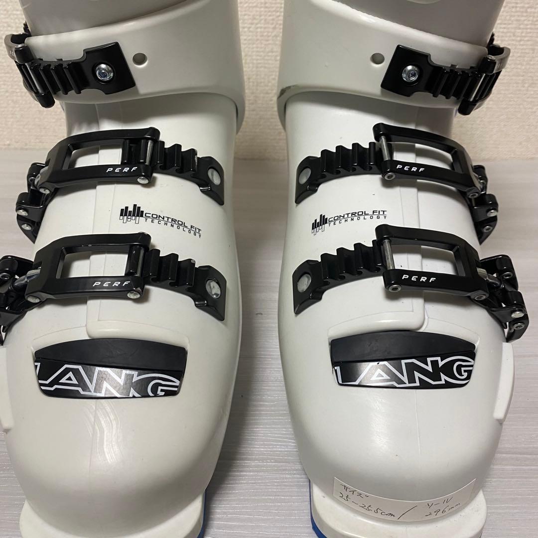 【美品】LANGE RX100 スキーブーツ 296mm 25-25.5 白　緑