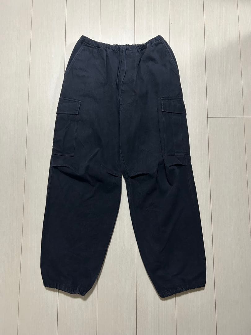 は*ん様 COMOLI 25SS ブラックドリル6Pパンツ　size1