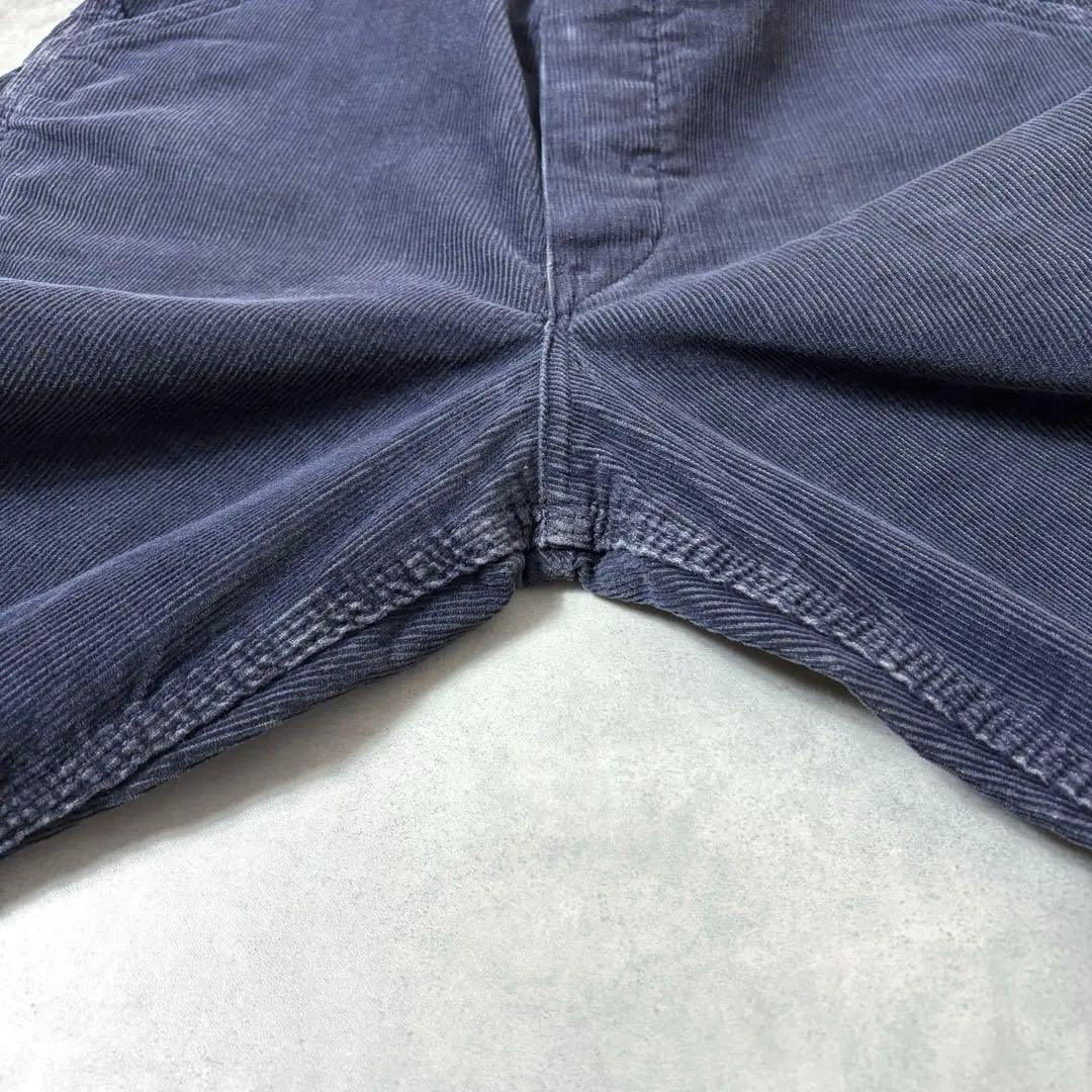 【美品】 USA製 70s Lee オーバーオール コーデュロイ ネイビー