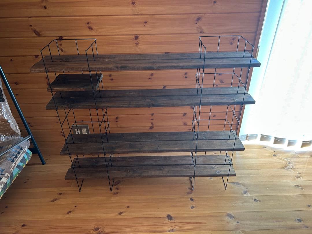 板8枚　アイアンネット　シェルフ　ハンドメイド 板移動可能