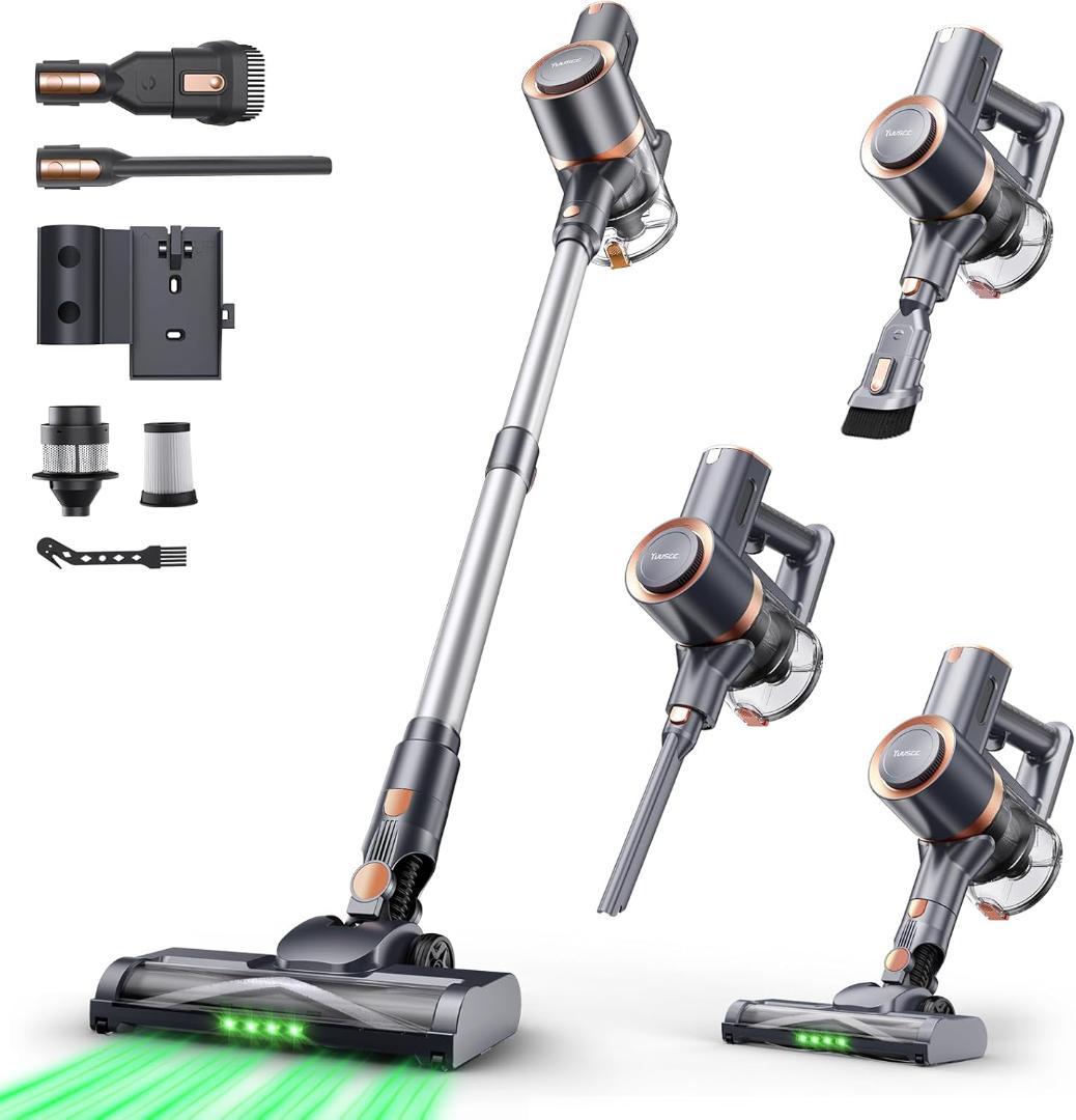 サイクロン 掃除機 コードレス 550Ｗ 3段吸引力 置くだけ充電グリーンLED