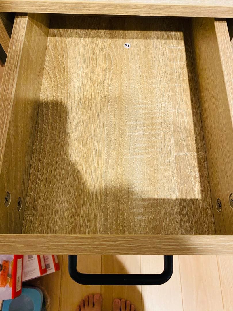 プラム　レンジ台（2口コンセントあり）