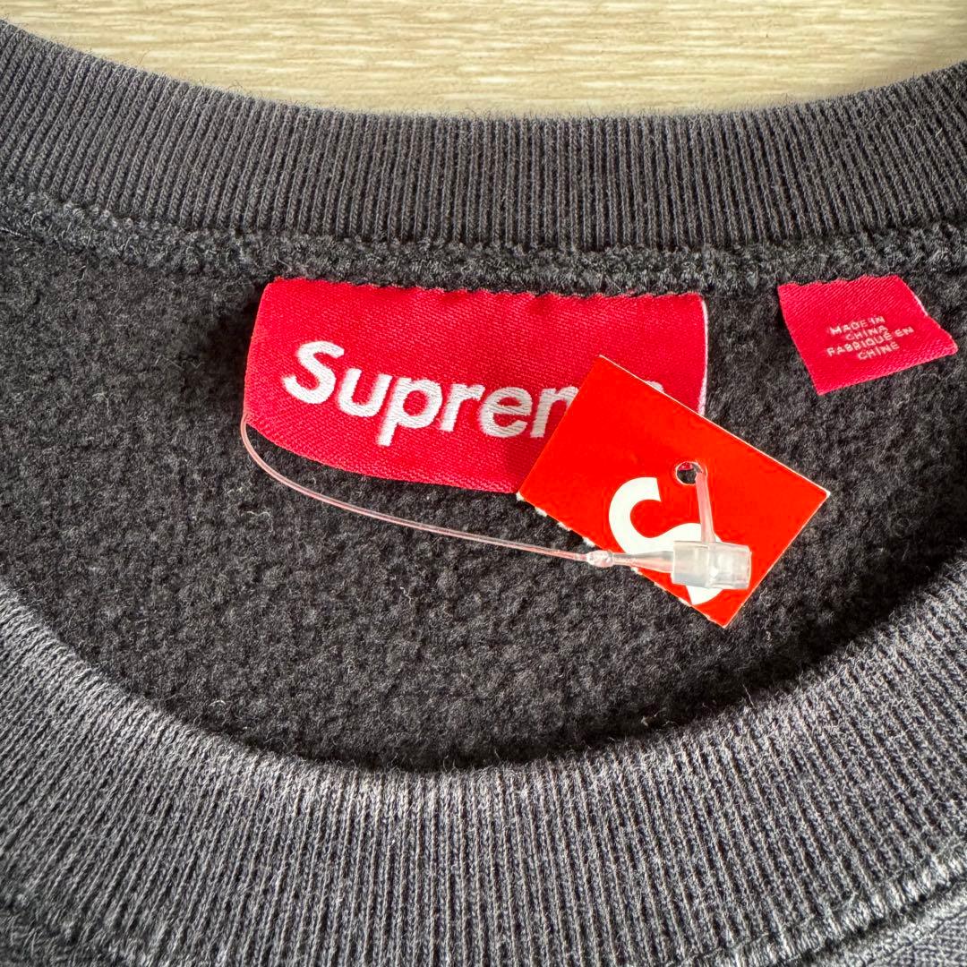 値下げ Supreme Washed Box Logo Crewneck 黒L
